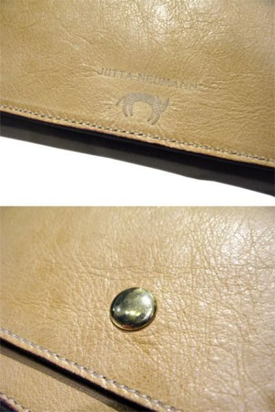 画像1: "JUTTA NEUMANN" Leather Wallet "the Waiter's Wallet"  color : OAK / Brown 長財布