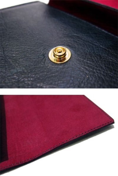 画像1: "JUTTA NEUMANN" Leather Wallet "the Waiter's Wallet"  color : Patagonia / Rose 長財布