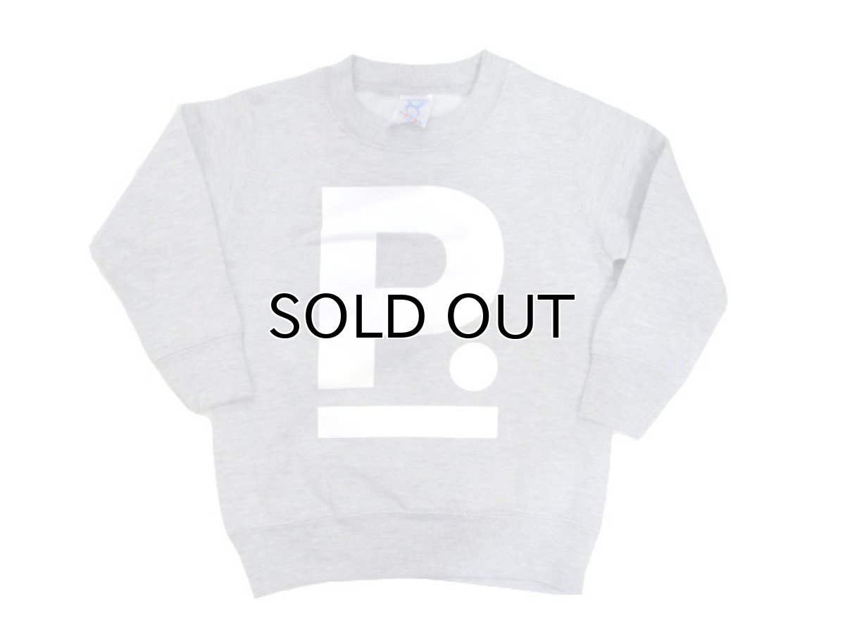 画像3: "ポエムのトレーナー"  for KID'S　 " P "　Grey　size  2 (80cm)  /  3 (90cm~95cm) (3)