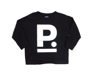 画像2: "ポエムのロンティー"  for KID'S　 " P "　BLACK　size  3 (90cm~95cm)