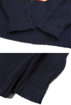 画像5: "Polo by Ralph Lauren" US Flag Pullover Wool Sweater　NAVY　size L - XL (表記 XXL) (5)