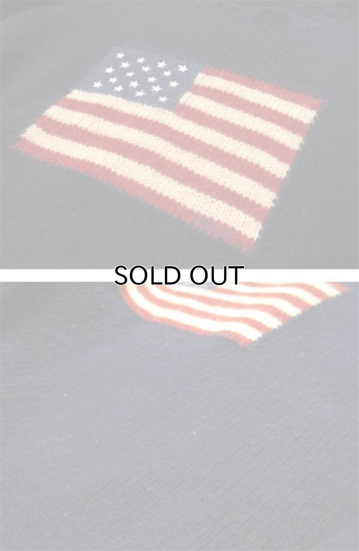 画像4: "Polo by Ralph Lauren" US Flag Pullover Wool Sweater　NAVY　size L - XL (表記 XXL) (4)