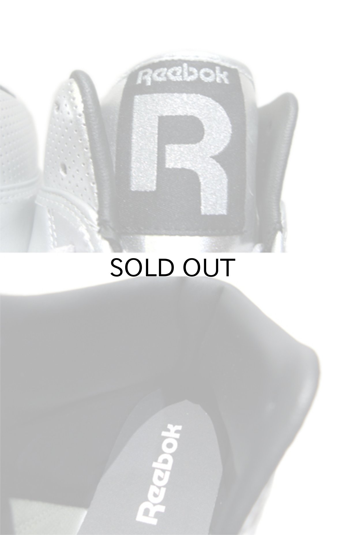 画像4: NEW "Reebok" Silver Foil Hi-Cut Sneaker　Silver　size 9 1/2 / 10  (4)
