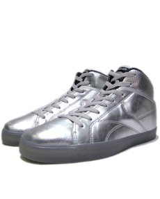 画像1: NEW "Reebok" Silver Foil Hi-Cut Sneaker　Silver　size 9 1/2 / 10  (1)