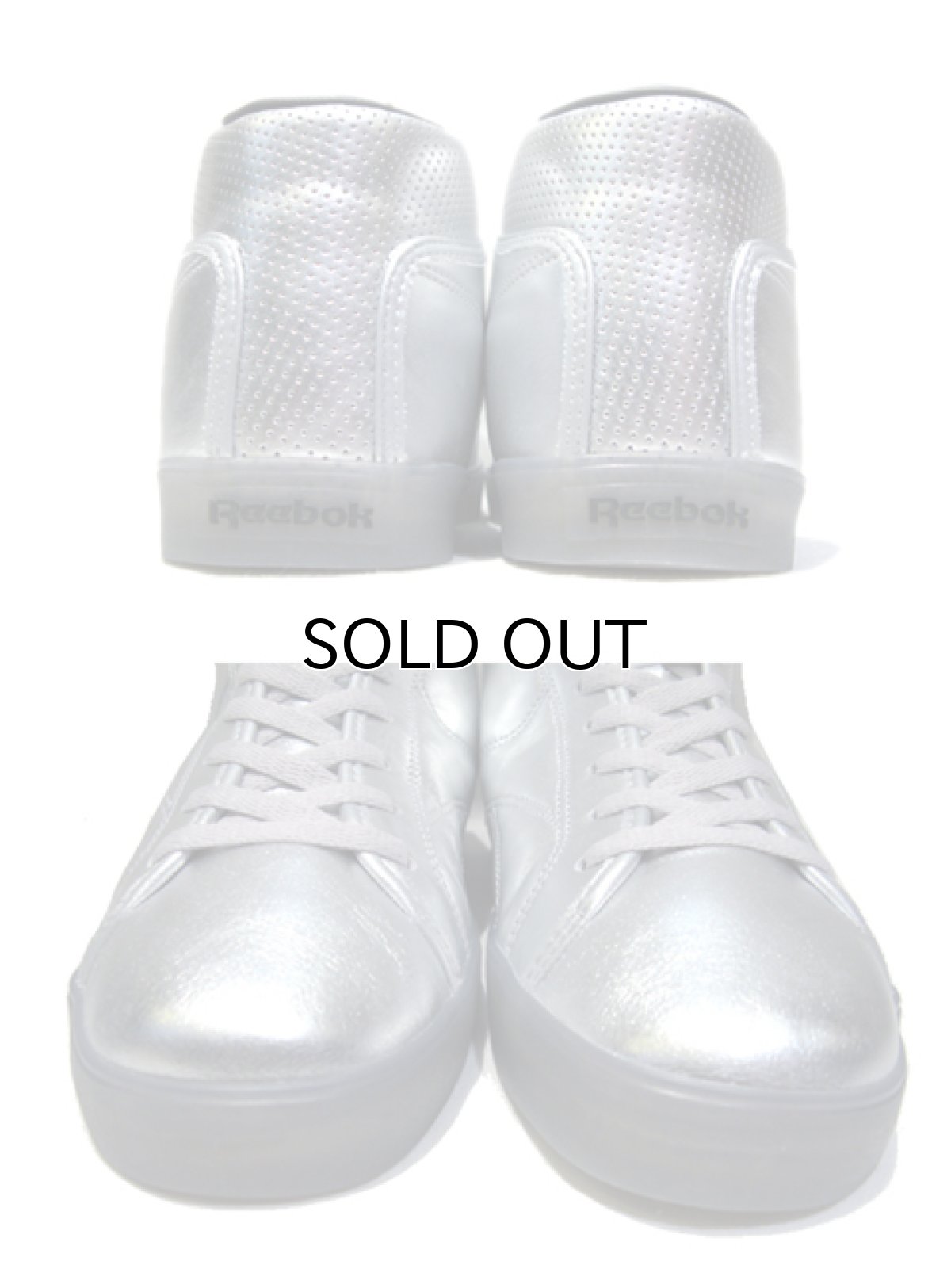 画像3: NEW "Reebok" Silver Foil Hi-Cut Sneaker　Silver　size 9 1/2 / 10  (3)