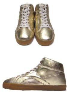 画像2: NEW "Reebok" Gold Foil Hi-Cut Sneaker　Silver　size 10 / 11 (2)