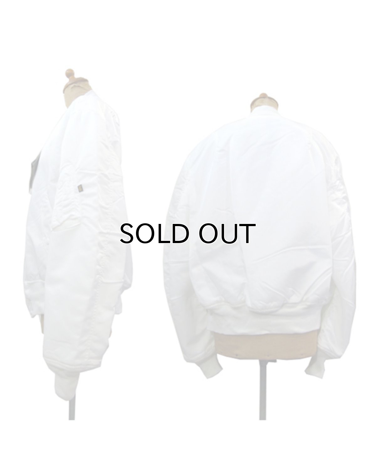 画像3: "ALPHA INDUSTRIES" MA-1 Grand Crew Jacket Dead Stock -made in USA- WHITE size L  /  XL (3)