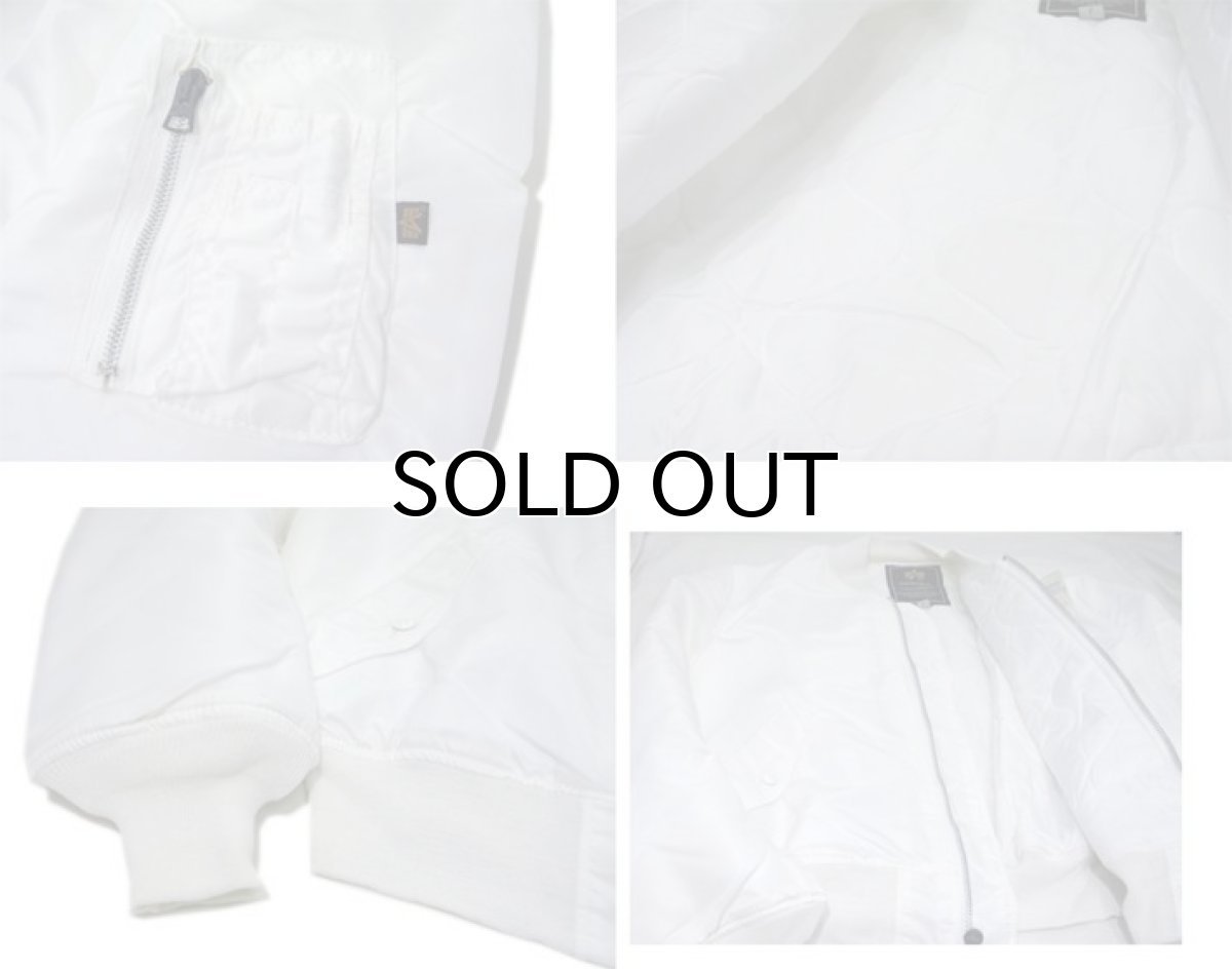 画像5: "ALPHA INDUSTRIES" MA-1 Grand Crew Jacket Dead Stock -made in USA- WHITE size L  /  XL (5)