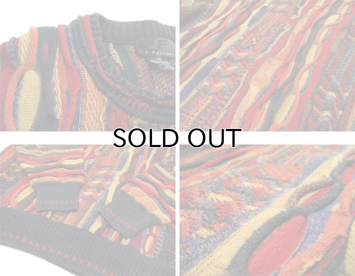 画像4: 1990's J. Ferrar" Multi Color Pullover Sweater Multi Color size L - XL (表記 L) (4)