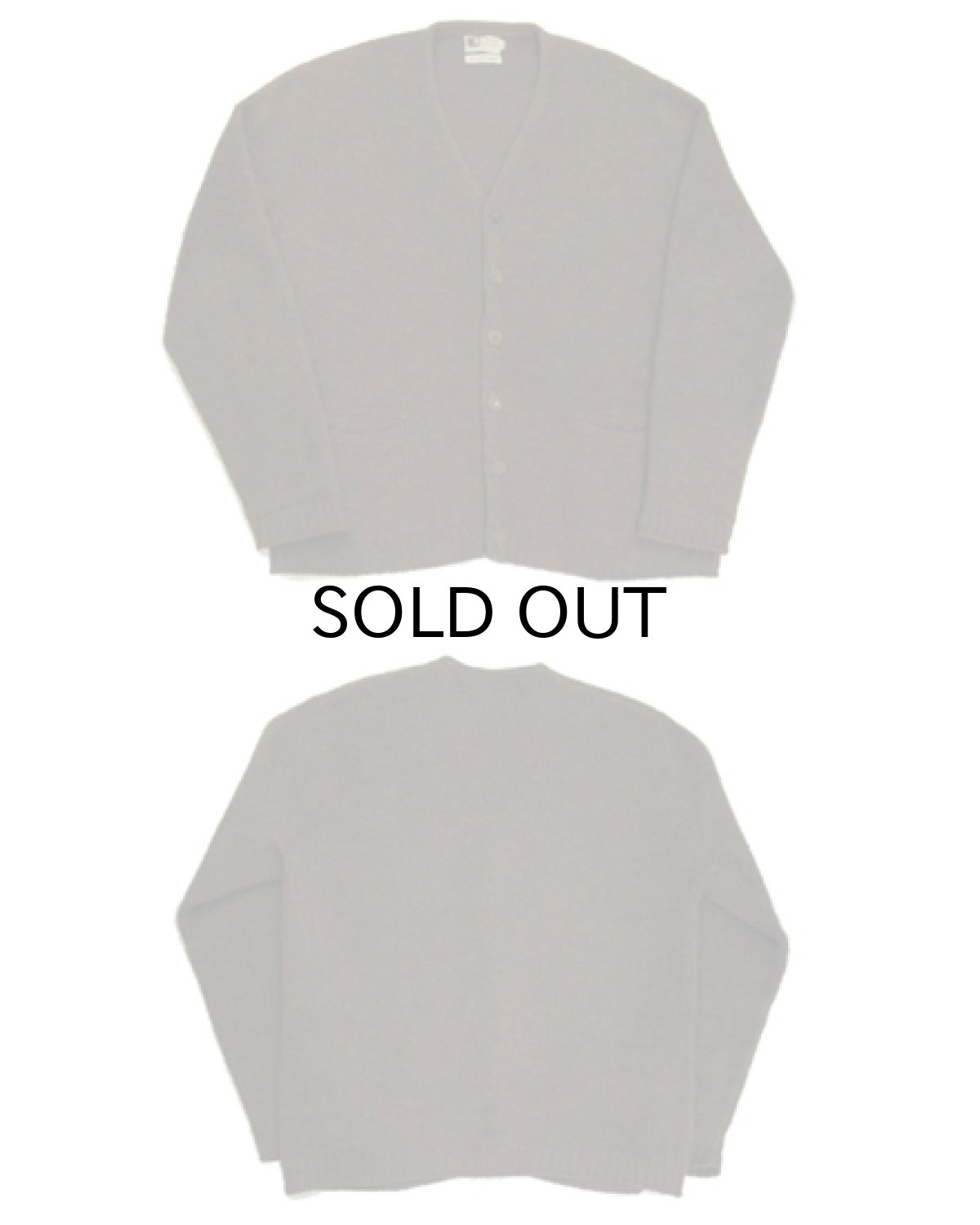 画像2: 1960's "Original Style" Wool Cardigan BROWN size M - L (表記 L) (2)