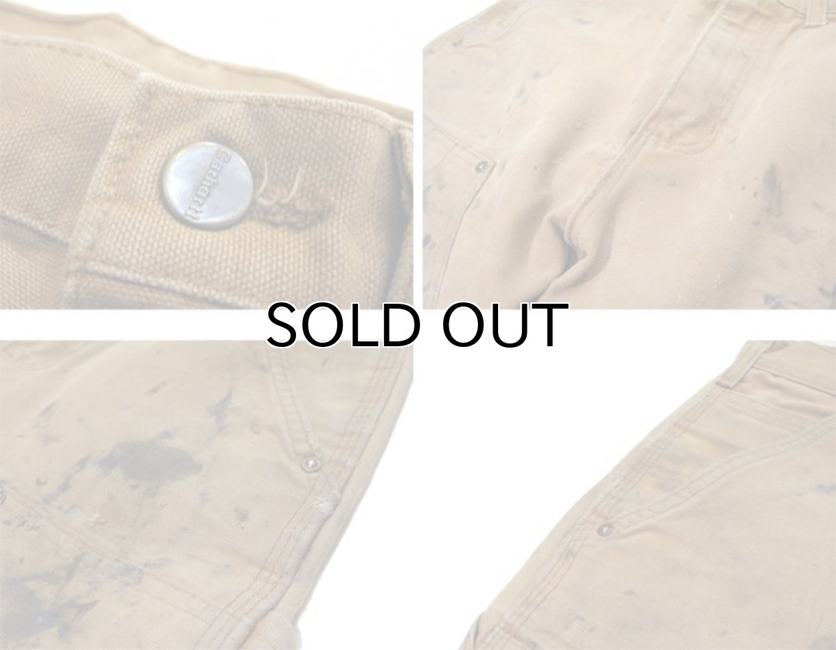 画像3: "Carhartt" Double Knee Duck Pants made in USA　color : BROWN　size w 30.5 inch (3)