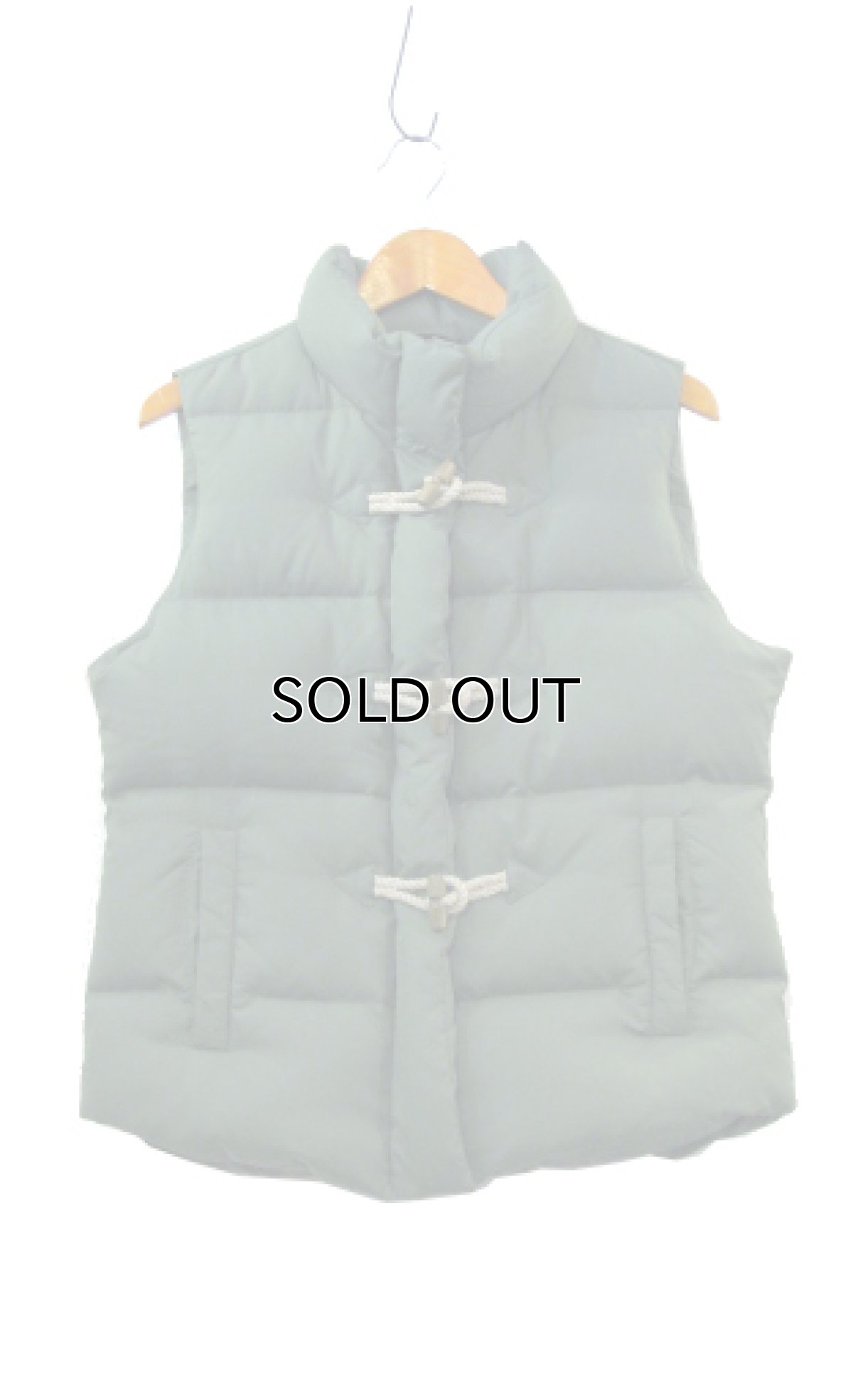 画像4: "J.CREW" Toggle Front Down Vest　GREEN　size M (表記 M) (4)