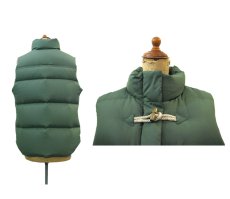 画像2: "J.CREW" Toggle Front Down Vest　GREEN　size M (表記 M) (2)