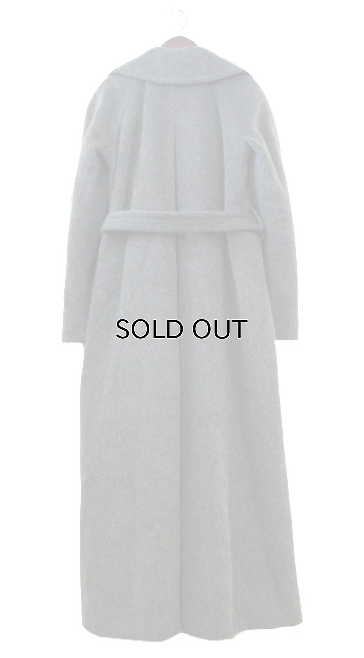 画像2: 1990's "DKNY" Mohair Wool Long Coat　Charcoal Grey　size M (表記 不明) (2)