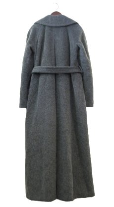 画像2: 1990's "DKNY" Mohair Wool Long Coat　Charcoal Grey　size M (表記 不明) (2)
