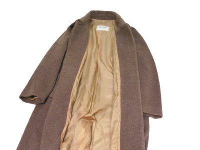 画像2: 1980's "AN FERE" Mohair Wool Long Coat -made in ITALY-　Rose Brown　size M