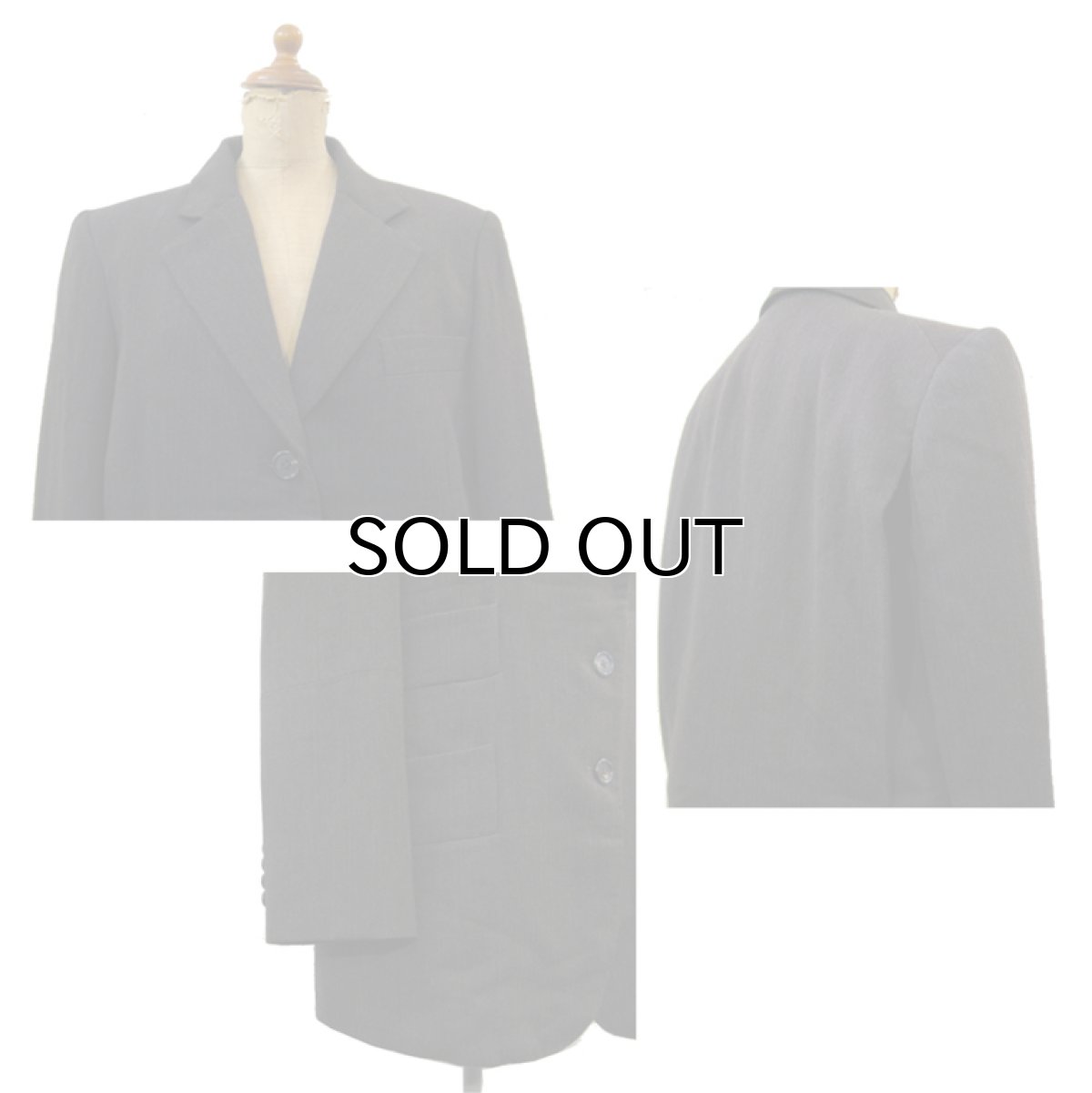 画像3: MARC JACOBS Wool / Linen 3-Button Tailored Jacket -made in USA-　BROWN　sizes (表記 8) (3)