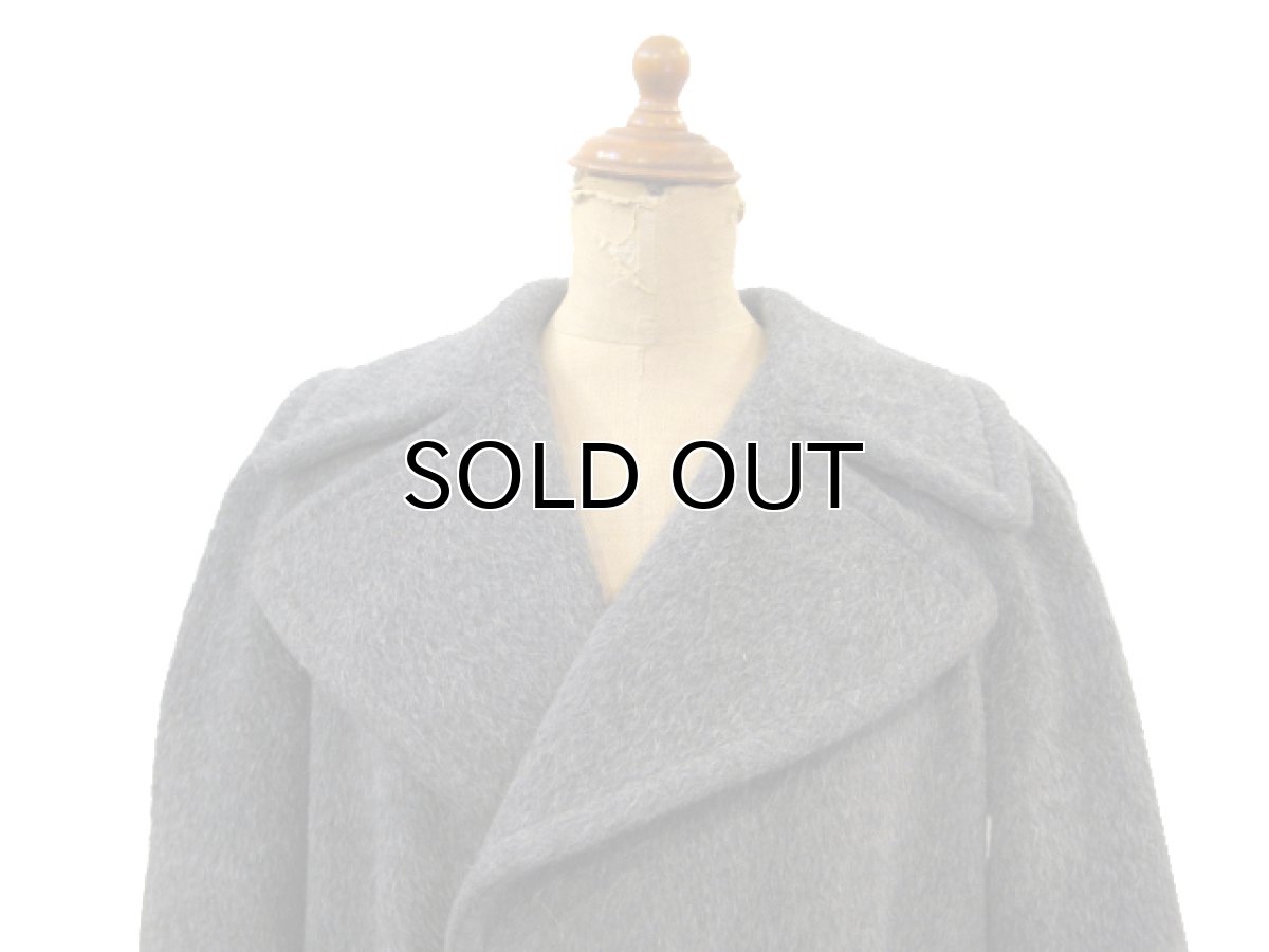 画像3: 1990's "DKNY" Mohair Wool Long Coat　Charcoal Grey　size M (表記 不明) (3)