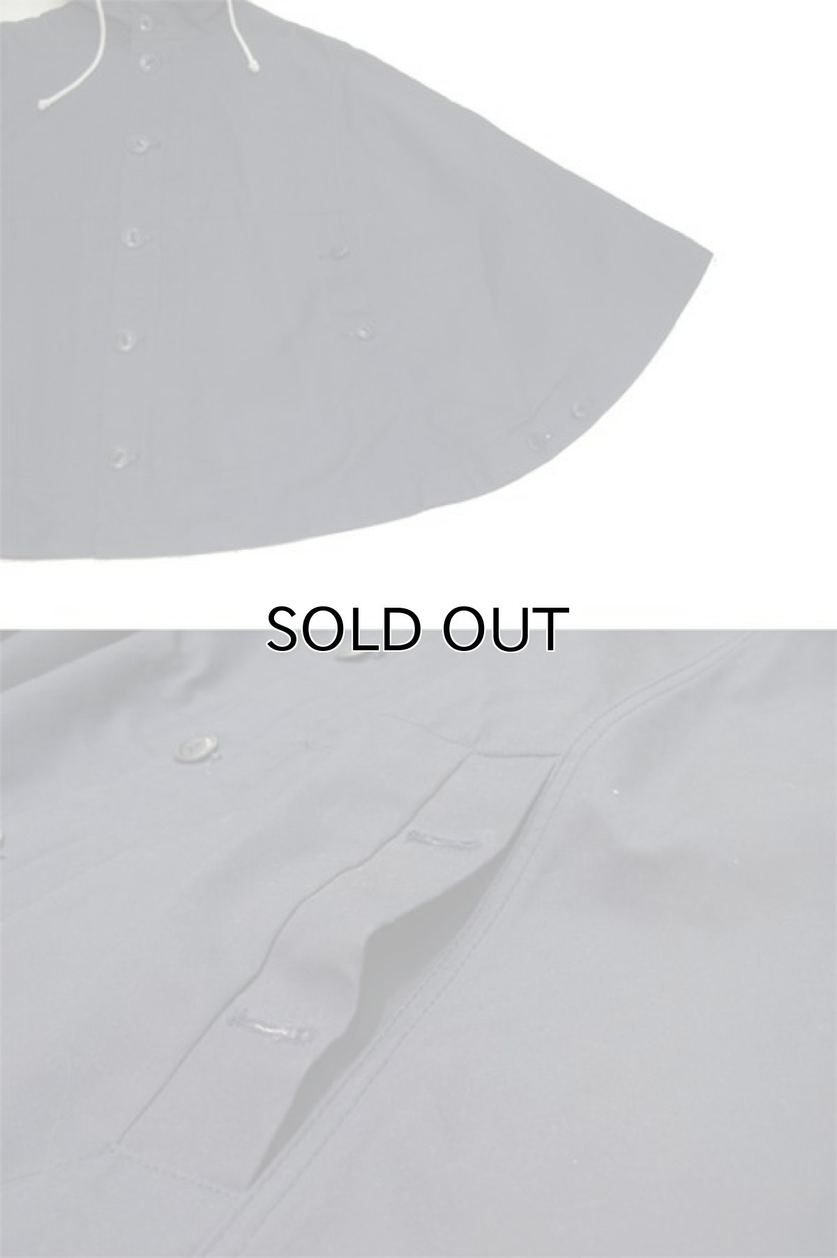 画像4: YMC "You Must Create London" All Cotton Poncho NAVY size Free (表記 XXS) (4)