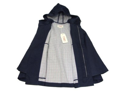 画像3: YMC "You Must Create London" All Cotton Poncho　NAVY　size Free (表記 XXS)