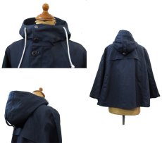 画像2: YMC "You Must Create London" All Cotton Poncho　NAVY　size Free (表記 XXS) (2)