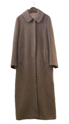 画像1: 1980's "AN FERE" Mohair Wool Long Coat -made in ITALY-　Rose Brown　size M (1)