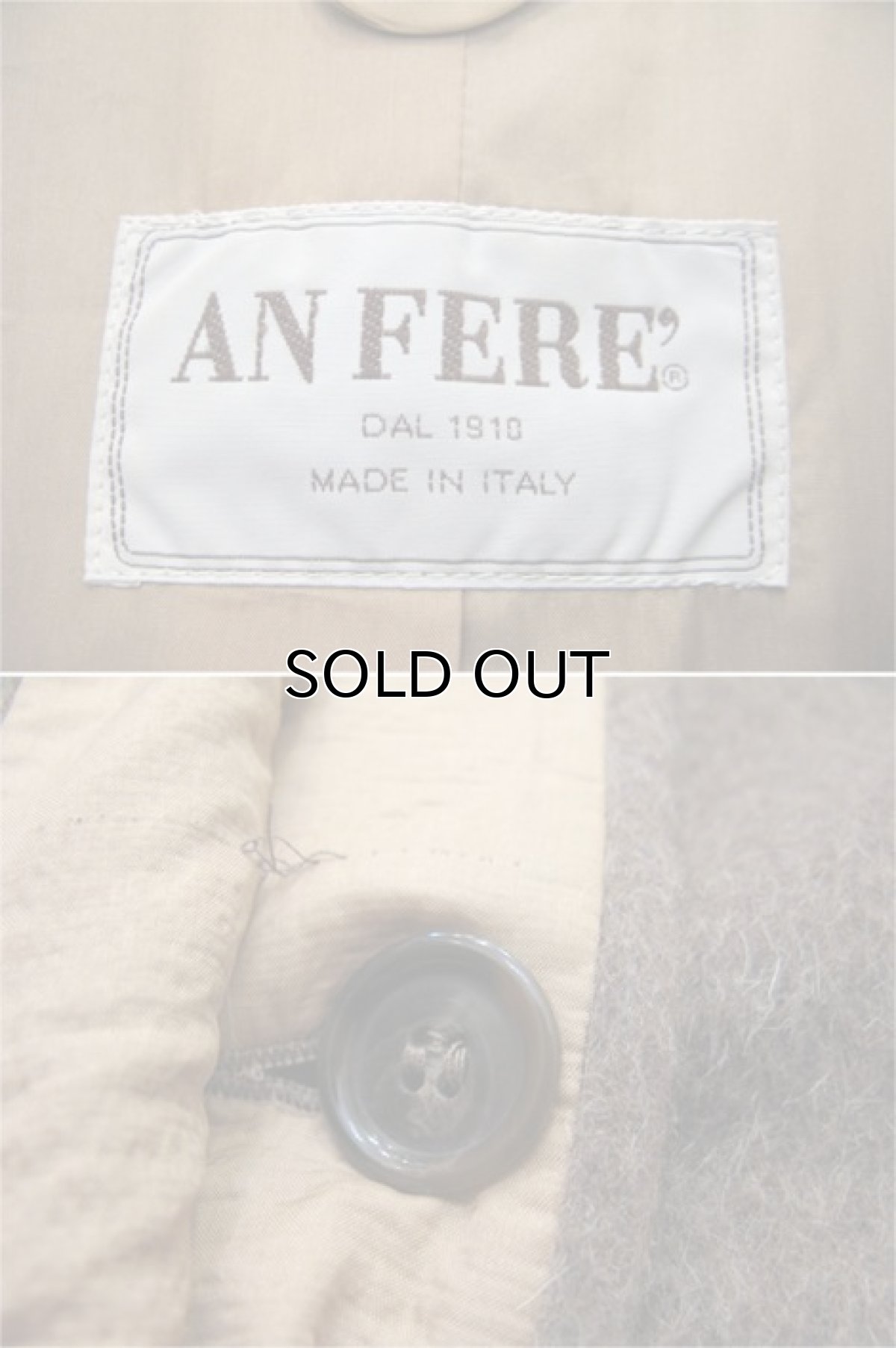 画像4: 1980's "AN FERE" Mohair Wool Long Coat -made in ITALY- Rose Brown size M (4)