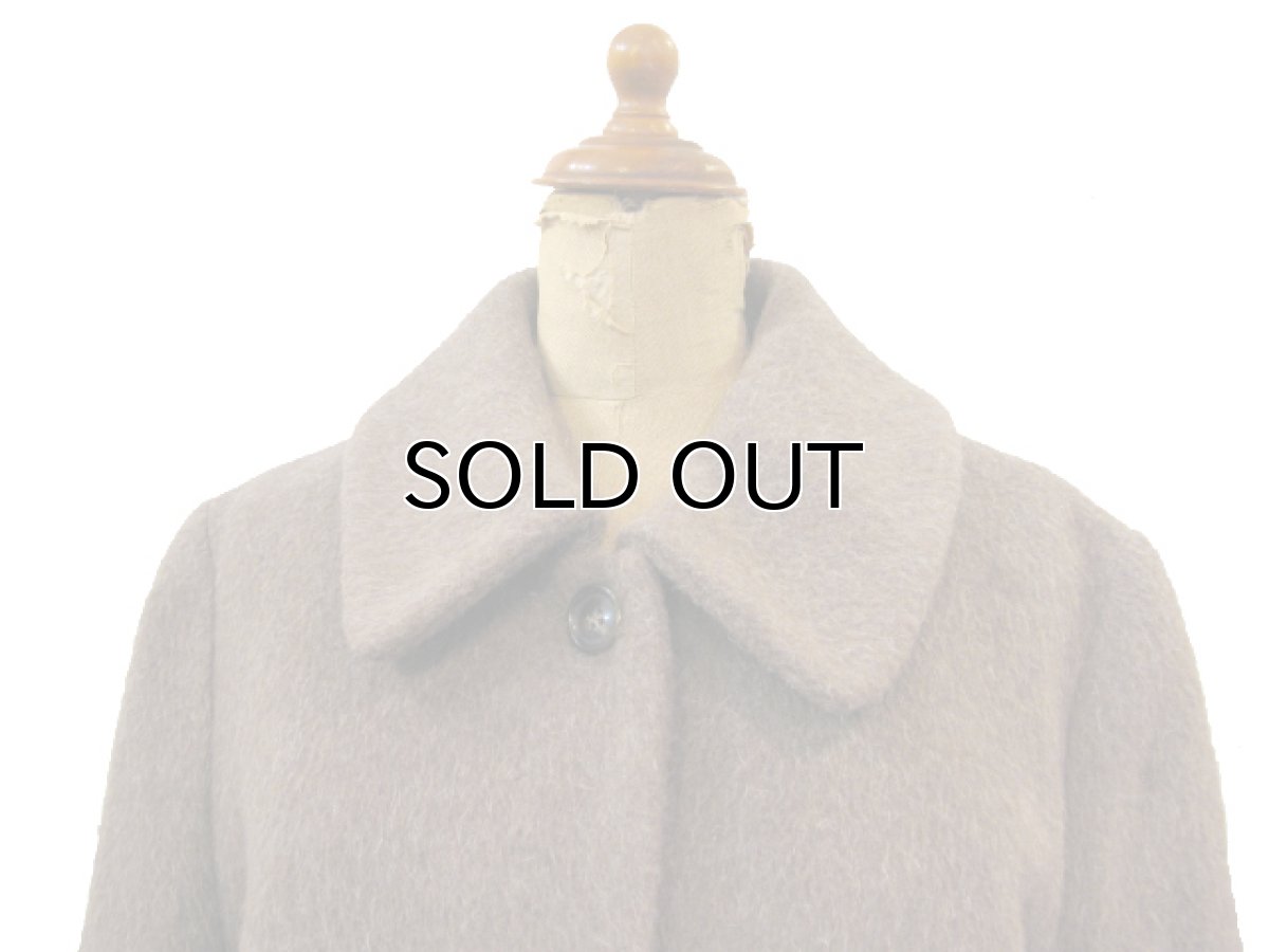 画像3: 1980's "AN FERE" Mohair Wool Long Coat -made in ITALY- Rose Brown size M (3)