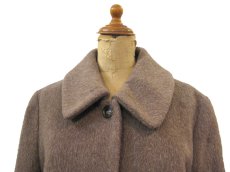 画像3: 1980's "AN FERE" Mohair Wool Long Coat -made in ITALY-　Rose Brown　size M (3)