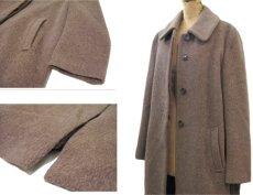 画像5: 1980's "AN FERE" Mohair Wool Long Coat -made in ITALY-　Rose Brown　size M (5)