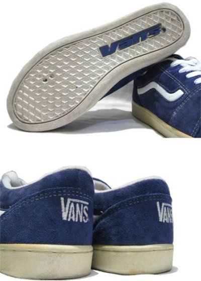 画像1: 1990's VANS Suede Skate Shoes -made in KOREA-　NAVY　size 10 (約 28cm)