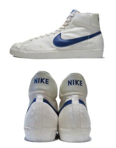 画像3: 1980's NIKE "BLAZER" Hi-Cut Canvas Sneaker -made in KOREA-　White / Blue　size 12 1/2 (約 30.5cm) (3)