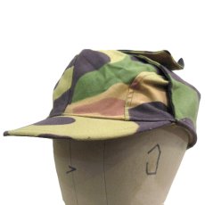 画像1: 1960's Czech Military Flap Cap Dead Stock　Camouflage　size 内周 58cm (表記 59) (1)