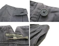 画像5: "BOTTEGA VENETA" Cotton Pique Two-Tuck WideTrousers -made in ITALY-　GREY　size w 33 inch (5)