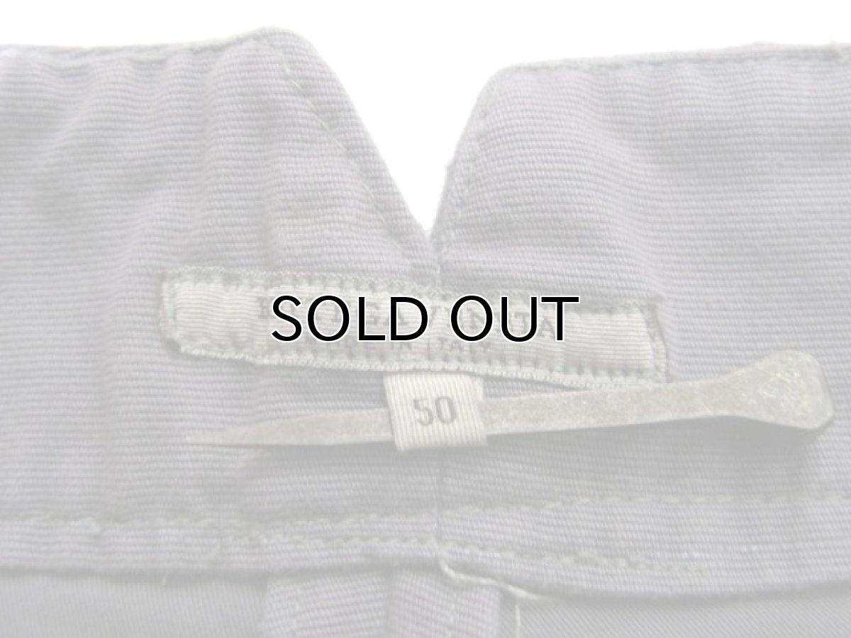 画像3: "BOTTEGA VENETA" Cotton Pique Two-Tuck WideTrousers -made in ITALY- GREY size w 33 inch (3)