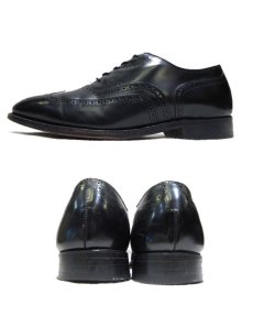画像2: Johnston & Murphy Full Brogue Leather Shoes　BLACK　size 8.5 ( 26.5cm ) (2)