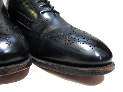 画像2: Johnston & Murphy Full Brogue Leather Shoes　BLACK　size 8.5 ( 26.5cm )