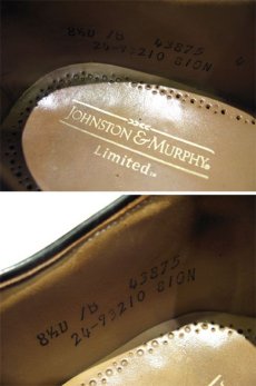 画像4: Johnston & Murphy Full Brogue Leather Shoes　BLACK　size 8.5 ( 26.5cm ) (4)
