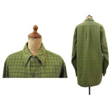 画像2: 1960's "Pendleton" L/S Wool B/D Shirts　GREEN　size L (表記 L) (2)