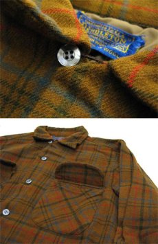 画像4: 1960's "Pendleton" L/S Wool BOX Shirts　BROWN　size S - M (表記 M) (4)