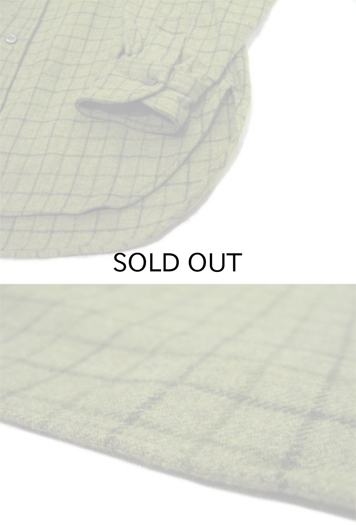 画像4: 1960's "Pendleton" L/S Wool B/D Shirts　GREEN　size L (表記 L) (4)