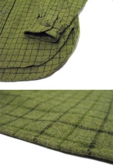 画像4: 1960's "Pendleton" L/S Wool B/D Shirts　GREEN　size L (表記 L) (4)