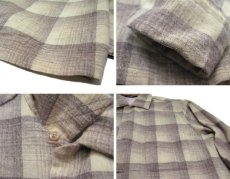 画像3: 1950-60's "Woolrich L/S Wool Box Shirts　BEIGE　size M - L (表記 M) (3)