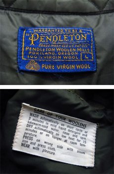 画像3: 1960's "Pendleton" L/S Wool B/D Shirts　GREEN　size L (表記 L) (3)