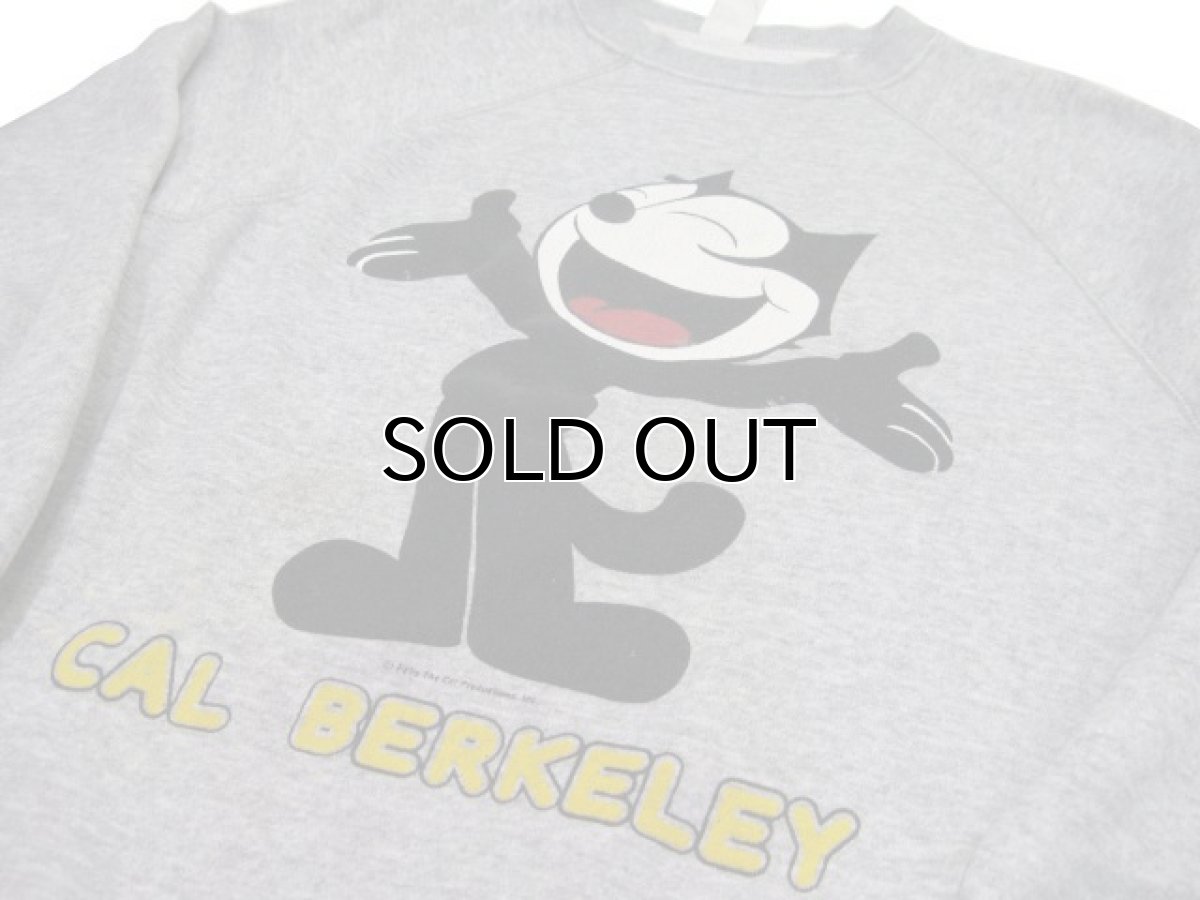 画像4: 1980's "FELIX" Crew Neck Print Sweat -made in USA-　Heather Grey　size S - M (表記 L) (4)