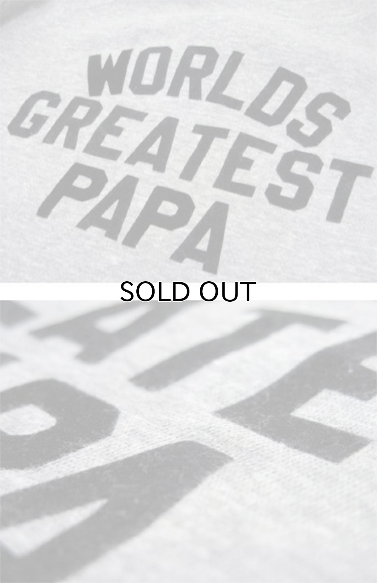 画像4: 1980's MILLER "WORLDS GREATEST PAPA" Crew Neck Sweat -made in USA- Heather Grey size M - L (表記 XL 46-48) (4)