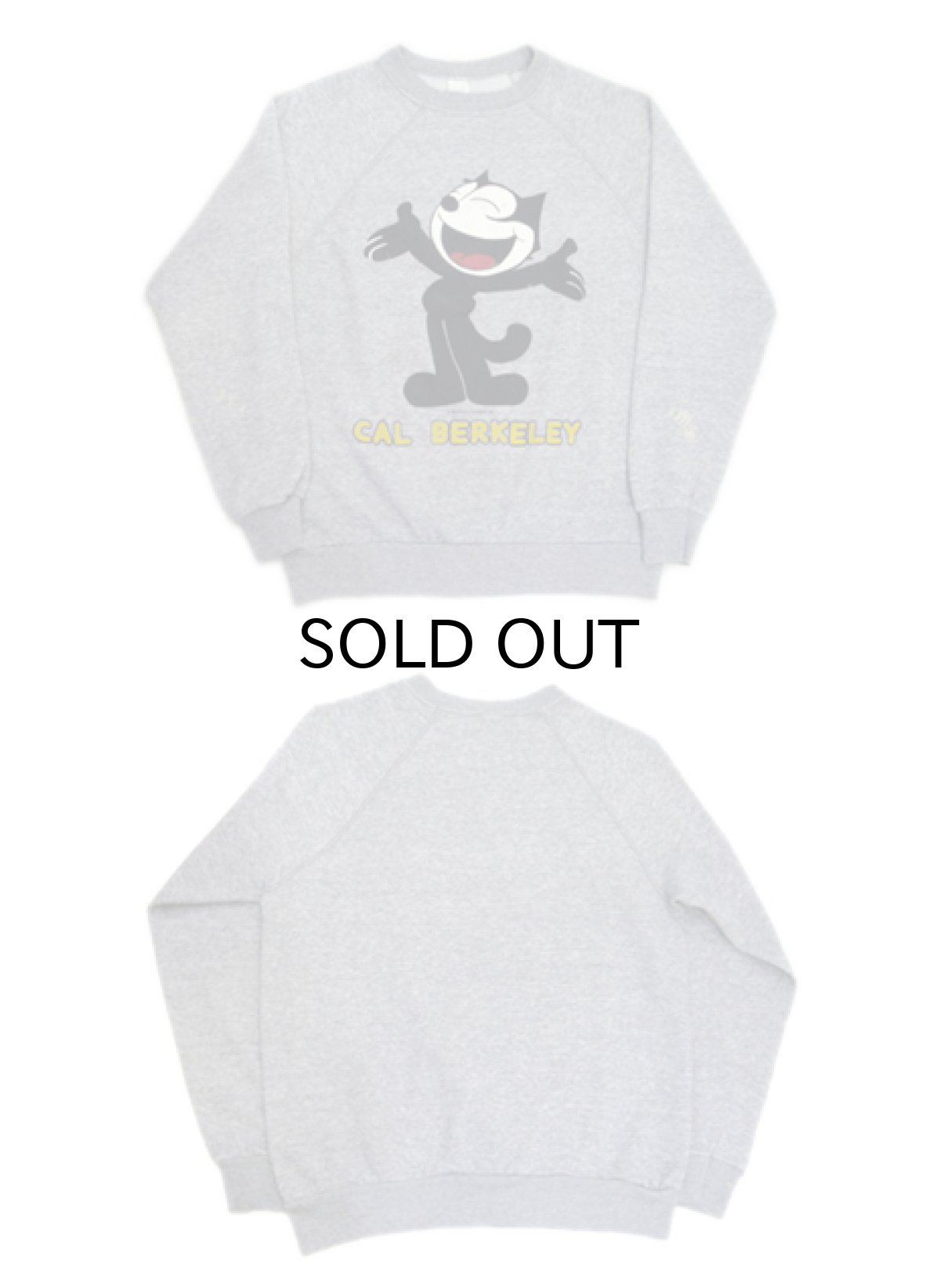 画像3: 1980's "FELIX" Crew Neck Print Sweat -made in USA-　Heather Grey　size S - M (表記 L) (3)