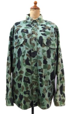 画像1: 1980's "Woolrich" L/S Flannel Shirts　Camouflage　size M - L (表記 不明) (1)