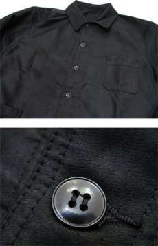 画像4: 1950's French "D.C.M" Cotton Moleskin Jacket Dead Stock　BLACK　size L (表記 50) (4)