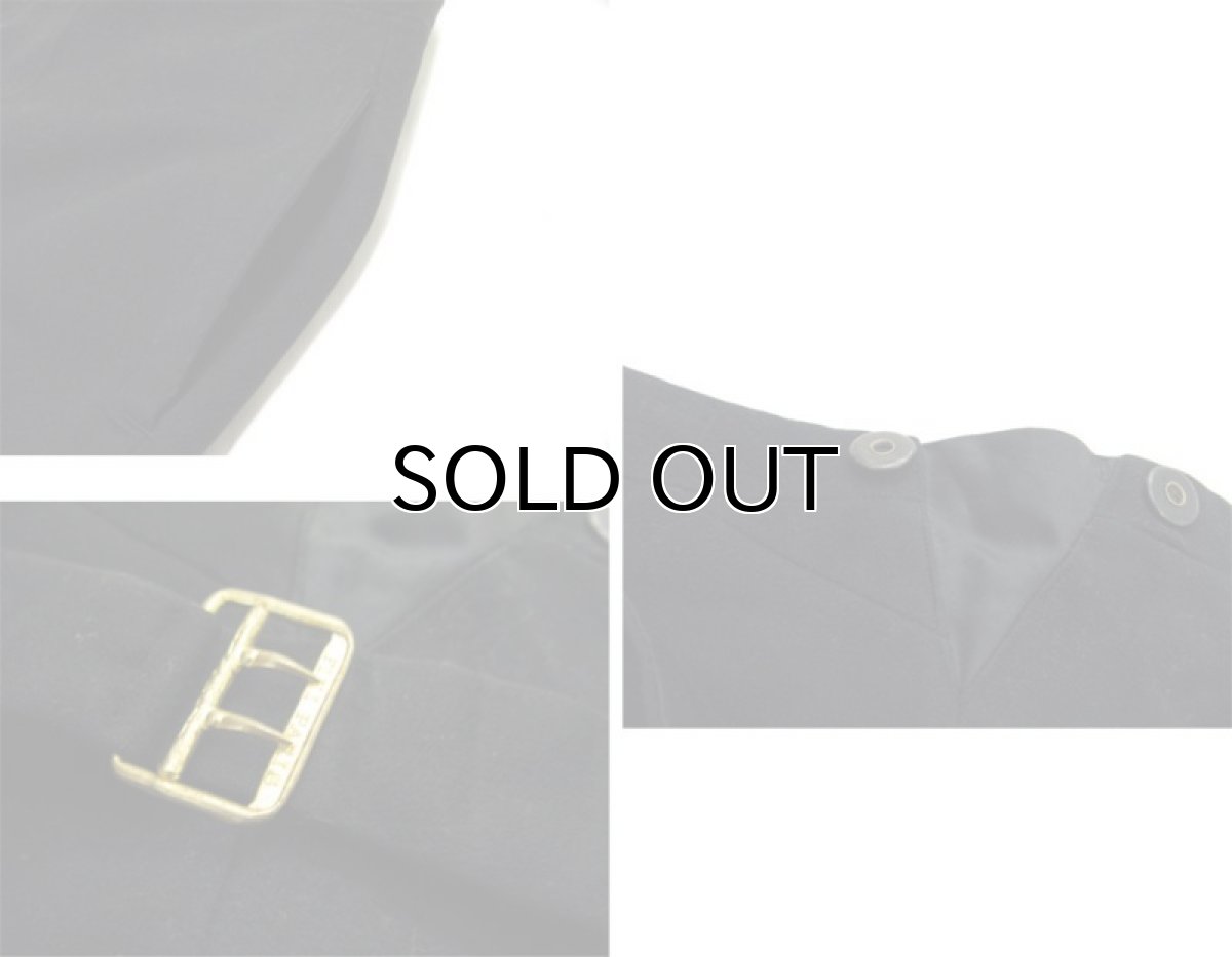 画像5: A) ~1940's Europe Wool Trousers with Suspenders Button BLACK size 29 ~ 31 inch (5)